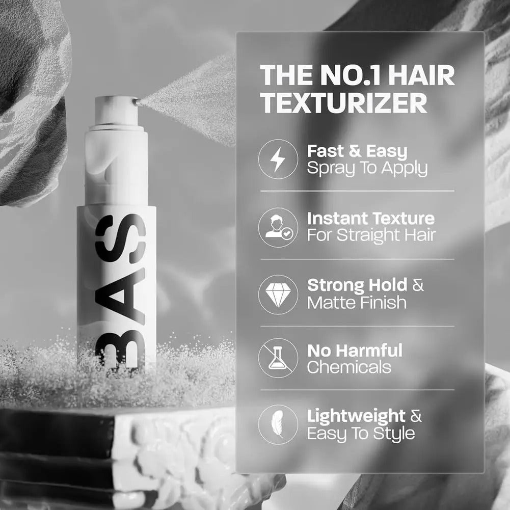 BASED Sea Salt Hair Volume Powder , Instant Texture & Fluffy Finish, Long-Lasting Hold Wave Styling, Unisex Mattified Hair Care